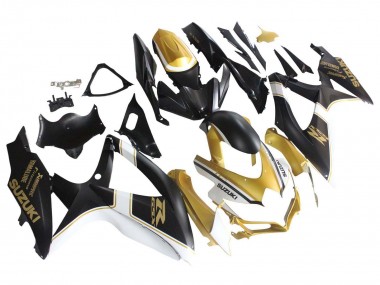 Comprar Carenados Moto Suzuki GSXR 600 / GSXR 750 2008-2010 - Negro Mate Blanco Oro