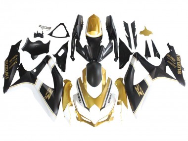 Comprar Carenados Moto Suzuki GSXR 600 / GSXR 750 2008-2010 - Negro Mate Blanco Oro