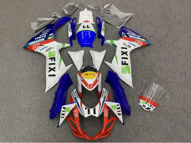 Comprar Carenados Moto Suzuki GSXR 600 / GSXR 750 2008-2010 - Blanco Azul Rojo Verde Amarillo Fixi 11