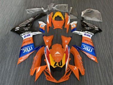 Comprar Carenados Moto Suzuki GSXR 600 / GSXR 750 2008-2010 - Naranja Azul Blanco Negro ITEC