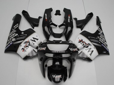 Comprar Carenados Moto Kawasaki ZX9R 1994-1997 - Negro Brillante Blanco West