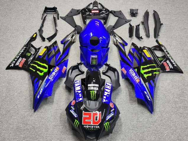 Comprar Carenados Moto Yamaha YZF R3/R25 2019-2021 - Azul Negro Brillante Verde ENEOS Monstruo 20