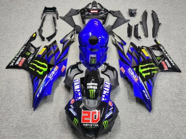Comprar Carenados Moto Yamaha YZF R3/R25 2022-2024 - Azul Verde Negro Monstruo ENEOS 20