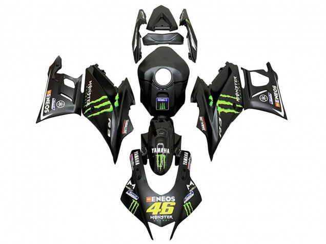 Comprar Carenados Moto Yamaha YZF R3/R25 2022-2024 - Negro Verde Monstruo ENEOS 46
