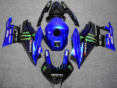 Comprar Carenados Moto Yamaha YZF R3/R25 2022-2024 - Azul Verde Negro Monstruo ENEOS Yamalube