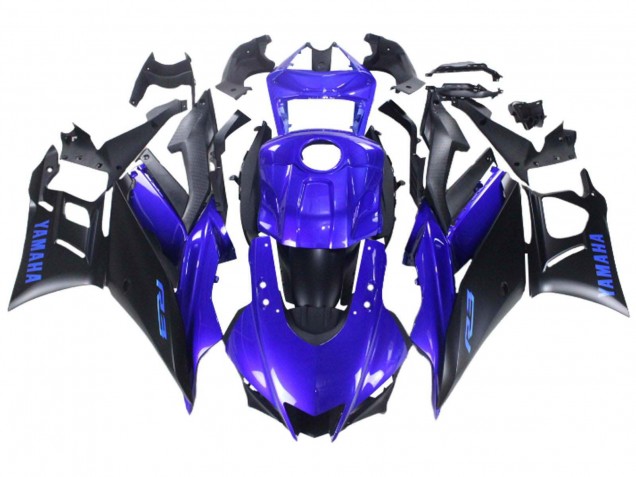 Comprar Carenado Moto Yamaha YZF R3/R25 2022-2024 - Azul Negro Mate