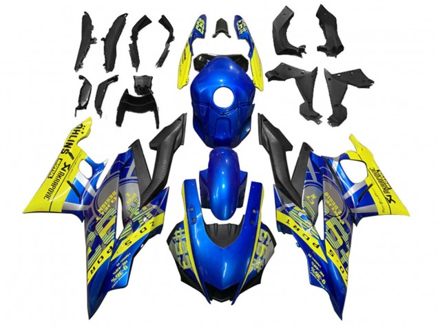 Comprar Carenados Moto Yamaha YZF R3/R25 2022-2024 - Amarillo Azul Negro Mate 93