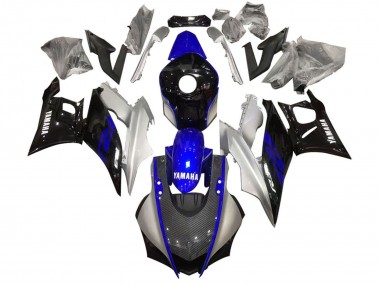 Comprar Carenado Moto Yamaha YZF R3/R25 2022-2024 - Plata Azul Negro FibraCarbono Estilo