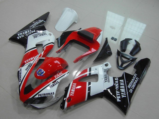 Comprar Carenados Moto Yamaha YZF R1 2000-2001 - Rojo Blanco Negro Brillante Petronas Yamalube