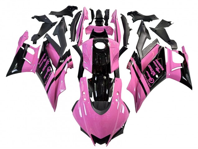 Comprar Carenados Moto Yamaha YZF R3/R25 2022-2024 - Rosa Negro Brillante Monstruo