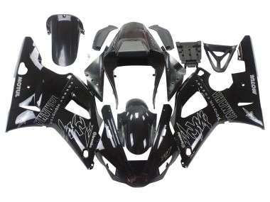 Comprar Carenados Moto Yamaha YZF 1000 R1 2000-2001 - Negro Brillante Blanco Monstruo Motul