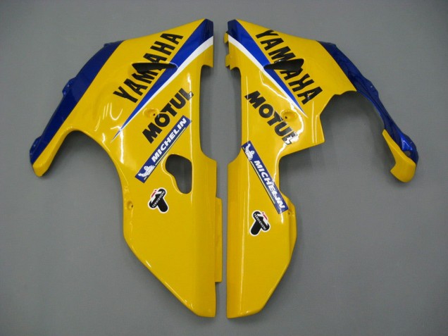 Comprar Carenados Moto Yamaha YZF 1000 R1 2000-2001 - Blanco Amarillo Azul Motul Camello