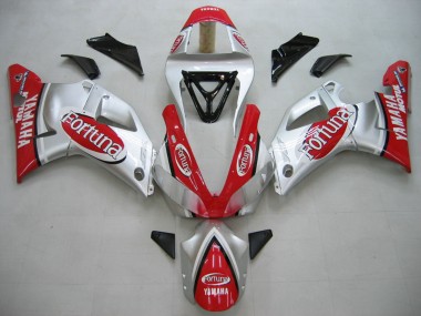 Comprar Carenados Moto Yamaha YZF 1000 R1 2000-2001 - Plata Rojo Fortuna Motul