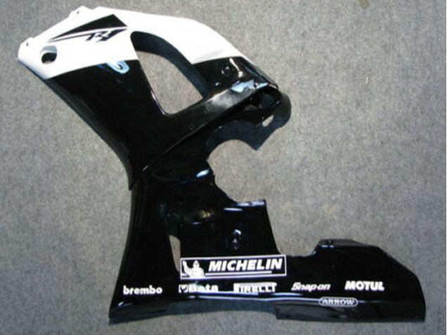 Comprar Carenados Moto Yamaha YZF 1000 R1 2000-2001 - Negro Brillante Blanco Michelin