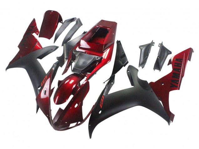 Comprar Kits Carenado Moto Yamaha YZF 1000 R1 2002-2003 - Rojo Negro Mate
