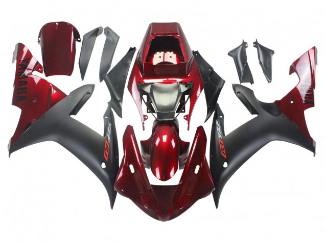 Comprar Kits Carenado Moto Yamaha YZF 1000 R1 2002-2003 - Rojo Negro Mate
