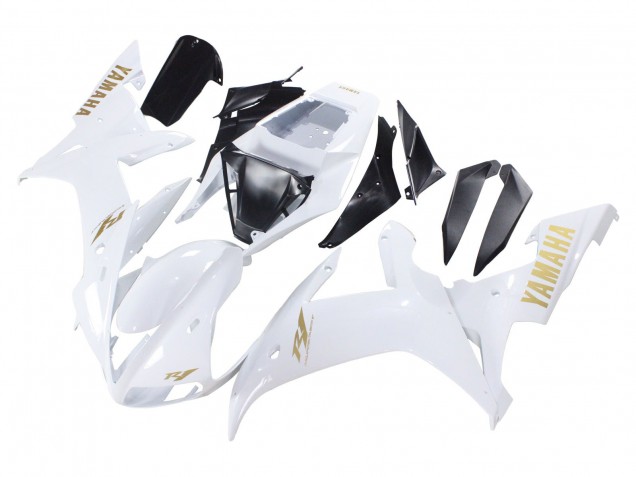 Comprar Carenados Moto Yamaha YZF 1000 R1 2002-2003 - Blanco Oro Calcomanías