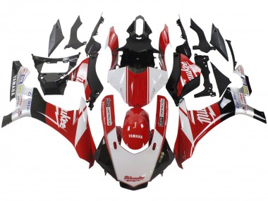 Comprar Carenado Moto Yamaha YZF 1000 R1 2015-2019 - Blanco Rojo Negro Milwaukee