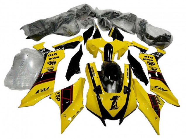 Comprar Carenados Moto Yamaha YZF 1000 R1 2020-2025 - Amarillo Negro Brillante YSP Motul