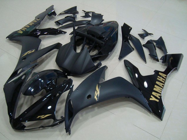 Comprar Carenados Moto Yamaha YZF R1 2004-2006 - Negro Brillante Negro Mate Oro