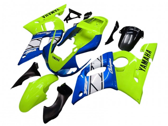 Comprar Carenados Moto Yamaha YZF 600 R6 1998-2002 - Neon Verde Azul Blanco Champions