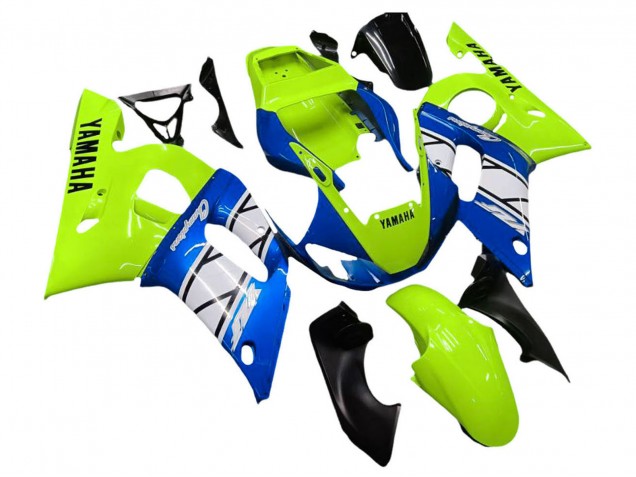 Comprar Carenados Moto Yamaha YZF 600 R6 1998-2002 - Neon Verde Azul Blanco Champions