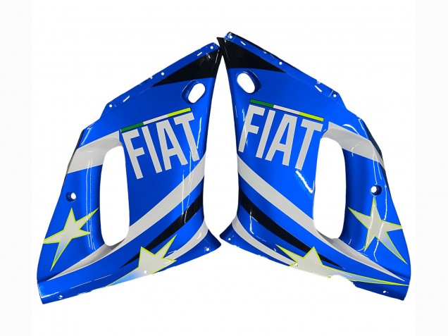 Comprar Carenados Moto Yamaha YZF 600 R6 1998-2002 - Blanco Azul Neon Amarillo Fiat Motul Michelin