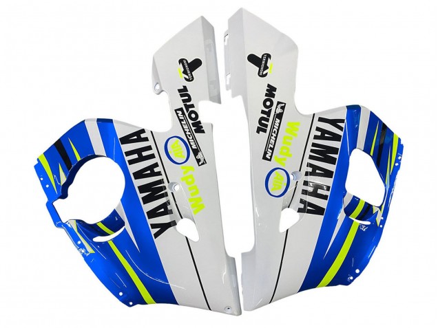 Comprar Carenados Moto Yamaha YZF 600 R6 1998-2002 - Blanco Azul Neon Amarillo Fiat Motul Michelin