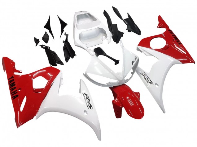 Comprar Carenados Moto Yamaha YZF R6 2003-2004 - Blanco Rojo