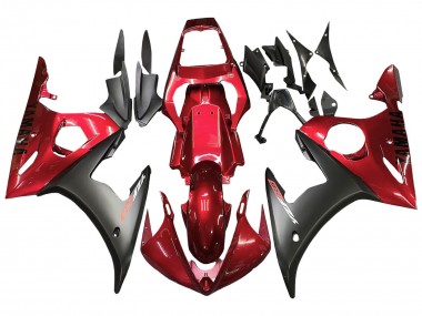 Comprar Kits Carenado Moto Yamaha YZF R6 2003-2004 - Rojo Negro Mate