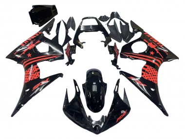 Comprar Carenado Moto Yamaha YZF R6S 2006-2009 - Negro Brillante Rojo