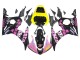 Comprar Carenados Moto Yamaha YZF R6 2003-2004 - Amarillo Rosa Negro Brillante Rossi Repsol 46