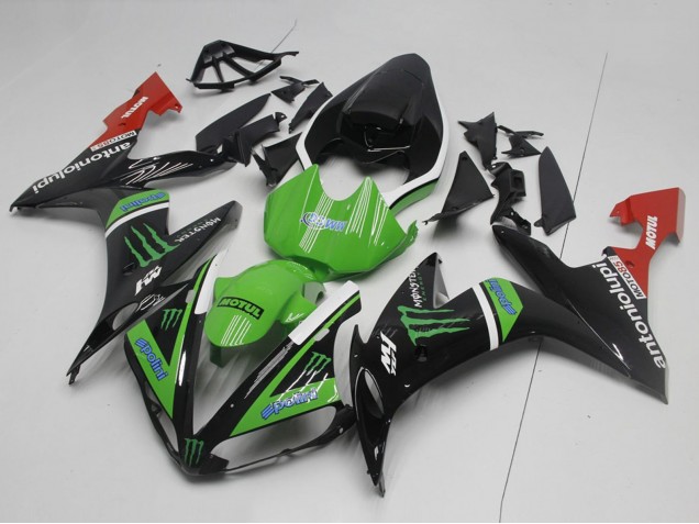 Comprar Carenados Moto Yamaha YZF R1 2004-2006 - Negro Brillante Blanco Rojo Verde Monstruo
