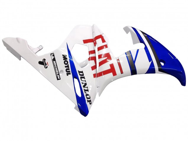 Comprar Carenados Moto Yamaha YZF 600 R6 2005 - Blanco Azul Dunlop Fiat Motul
