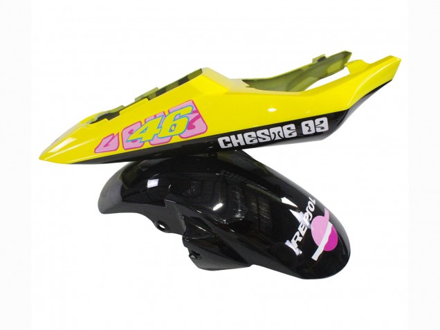Comprar Carenados Moto Yamaha YZF 600 R6 2005 - Negro Rosa Amarillo Repsol 46