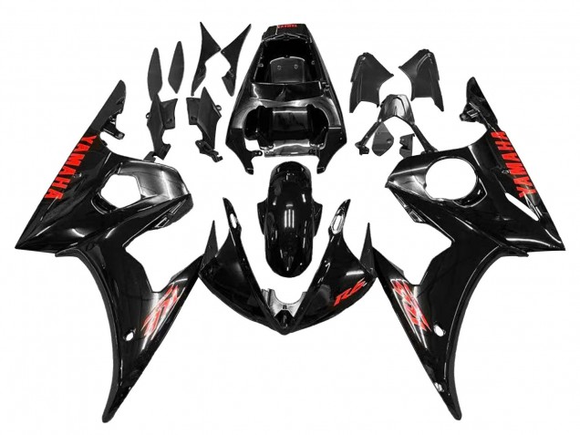 Comprar Carenados Moto Yamaha YZF 600 R6 2005 - Negro Rojo