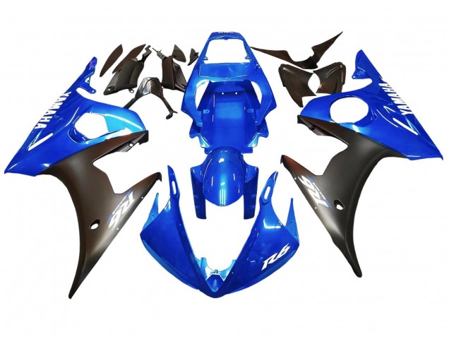 Comprar Carenados Moto Yamaha YZF 600 R6 2005 - Azul Negro Mate