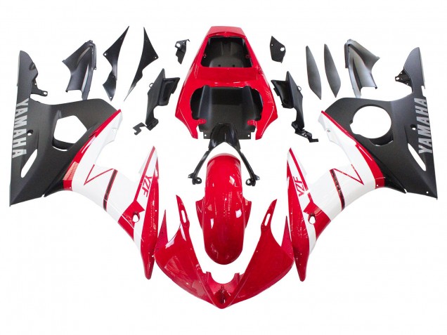 Comprar Carenados Moto Yamaha YZF 600 R6 2005 - Rojo Blanco Negro Mate