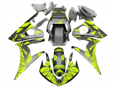Comprar Carenados Moto Yamaha YZF 600 R6 2005 - Negro Mate Neon Verde