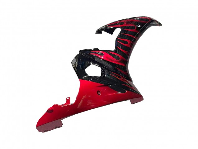 Comprar Carenados Moto Yamaha YZF 600 R6 2005 - Negro Rojo Llama