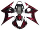 Comprar Carenados Moto Yamaha YZF 600 R6 2005 - Negro Rojo Llama