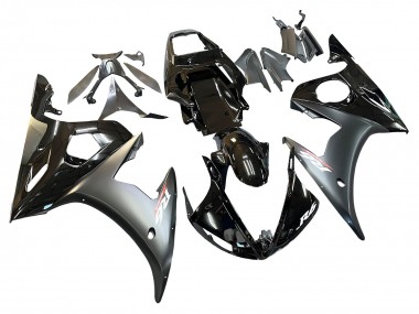 Comprar Carenados Moto Yamaha YZF 600 R6 2005 - Negro Brillante Negro Mate Oro