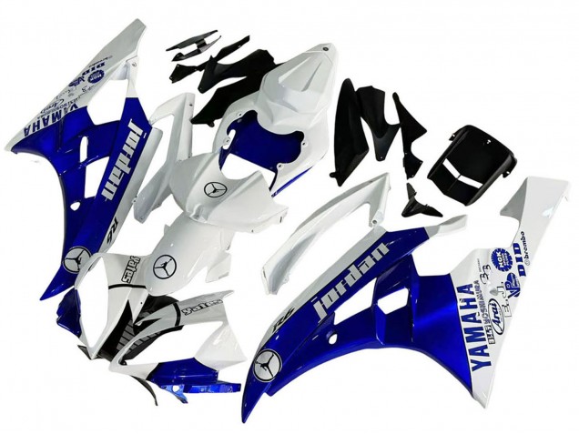 Comprar Carenados Moto Yamaha YZF 600 R6 2006-2007 - Blanco Azul Jordan