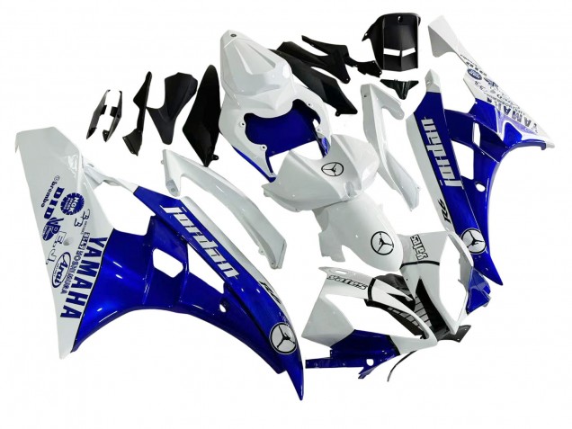 Comprar Carenados Moto Yamaha YZF 600 R6 2006-2007 - Blanco Azul Jordan