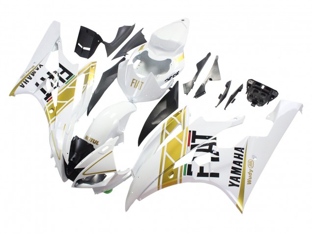 Comprar Carenados Moto Yamaha YZF 600 R6 2006-2007 - Blanco Oro Negro Fiat