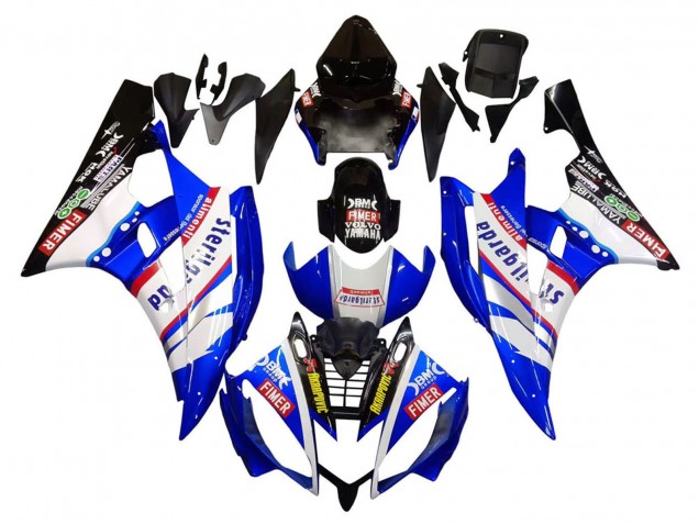 Comprar Carenados Moto Yamaha YZF 600 R6 2006-2007 - Blanco Azul Negro Fimer Volvo Yamalube Sterilgarda