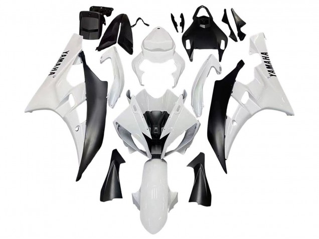 Comprar Carenados Moto Yamaha YZF 600 R6 2006-2007 - Blanco Negro Mate