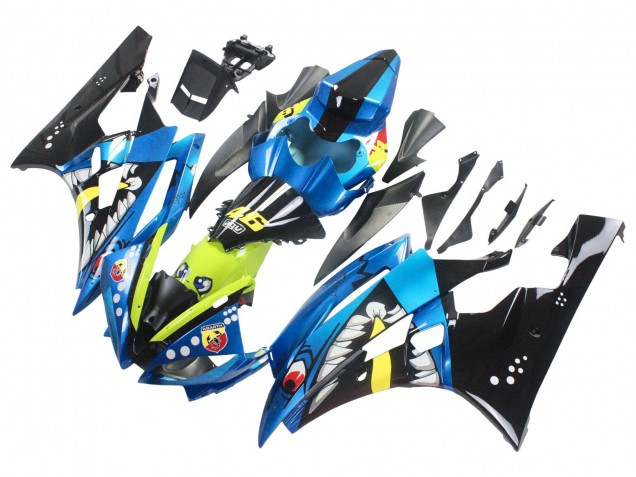 Comprar Carenados Moto Yamaha YZF 600 R6 2006-2007 - Azul Neon Verde Negro Tiburón