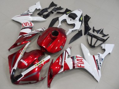 Comprar Carenados Moto Yamaha YZF R1 2004-2006 - Blanco Rojo Fiat Motul