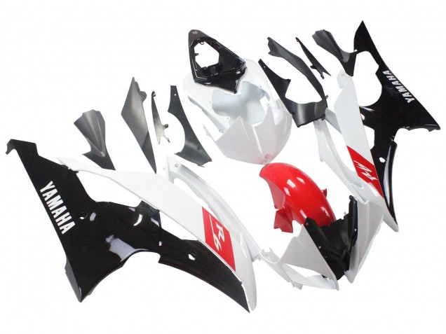 Comprar Carenados Moto Yamaha YZF 600 R6 2008-2016 - Blanco Rojo Negro Brillante